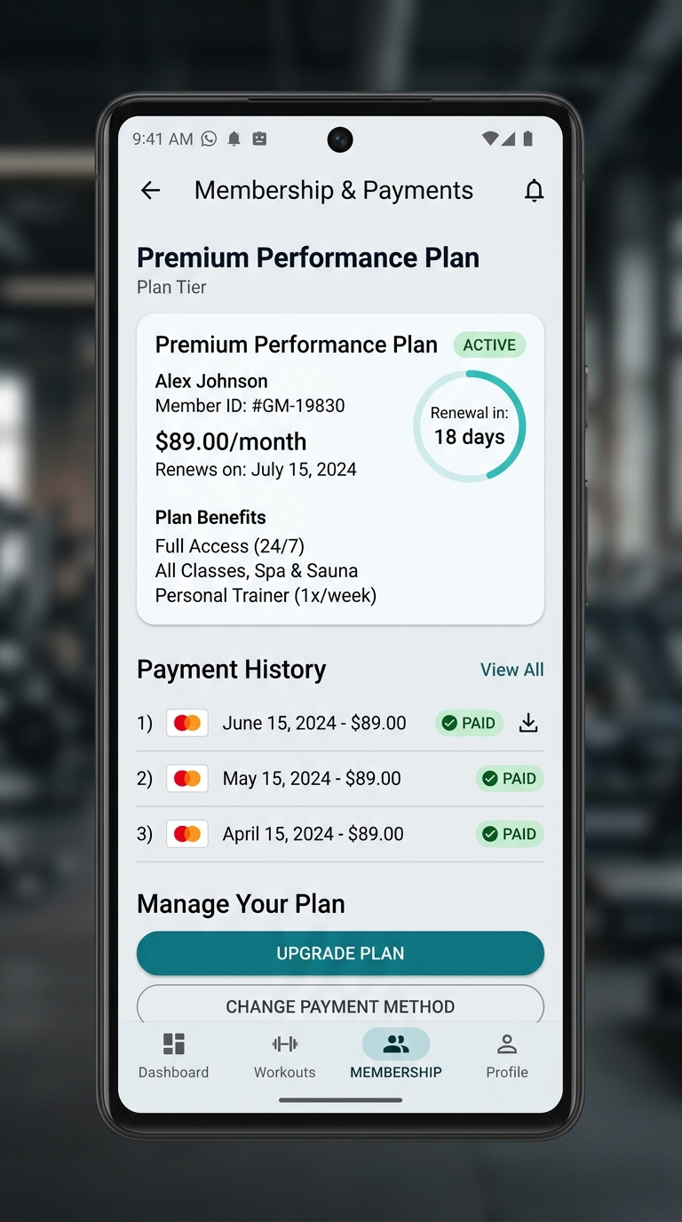 Membership & Payment Details